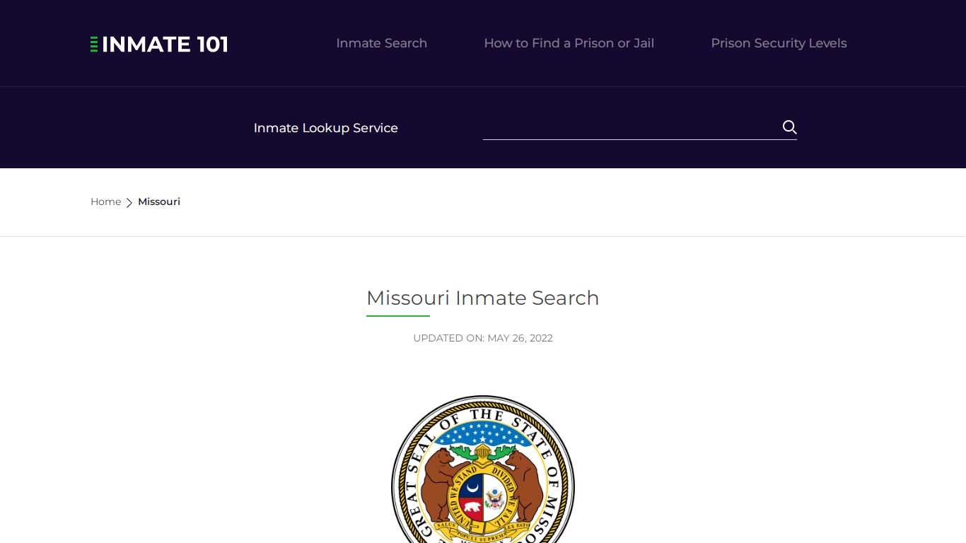 Missouri Inmate Search – Missouri Department of ... - Inmate Lookup